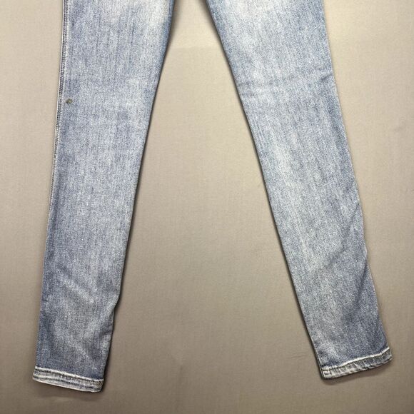 Free People Womens Size 26 Stretch Skinny Slim Straight Jeans Blue Light Wash - Picture 14 of 15